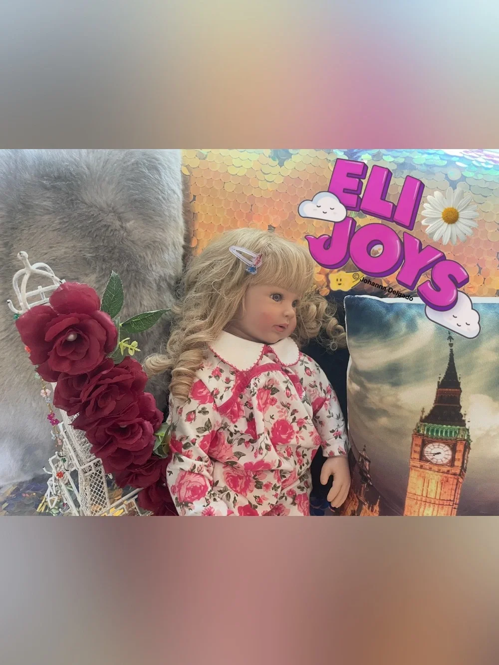 ELIJOYS - Mermaid Princess ©️JD hair clip in pastel lavender